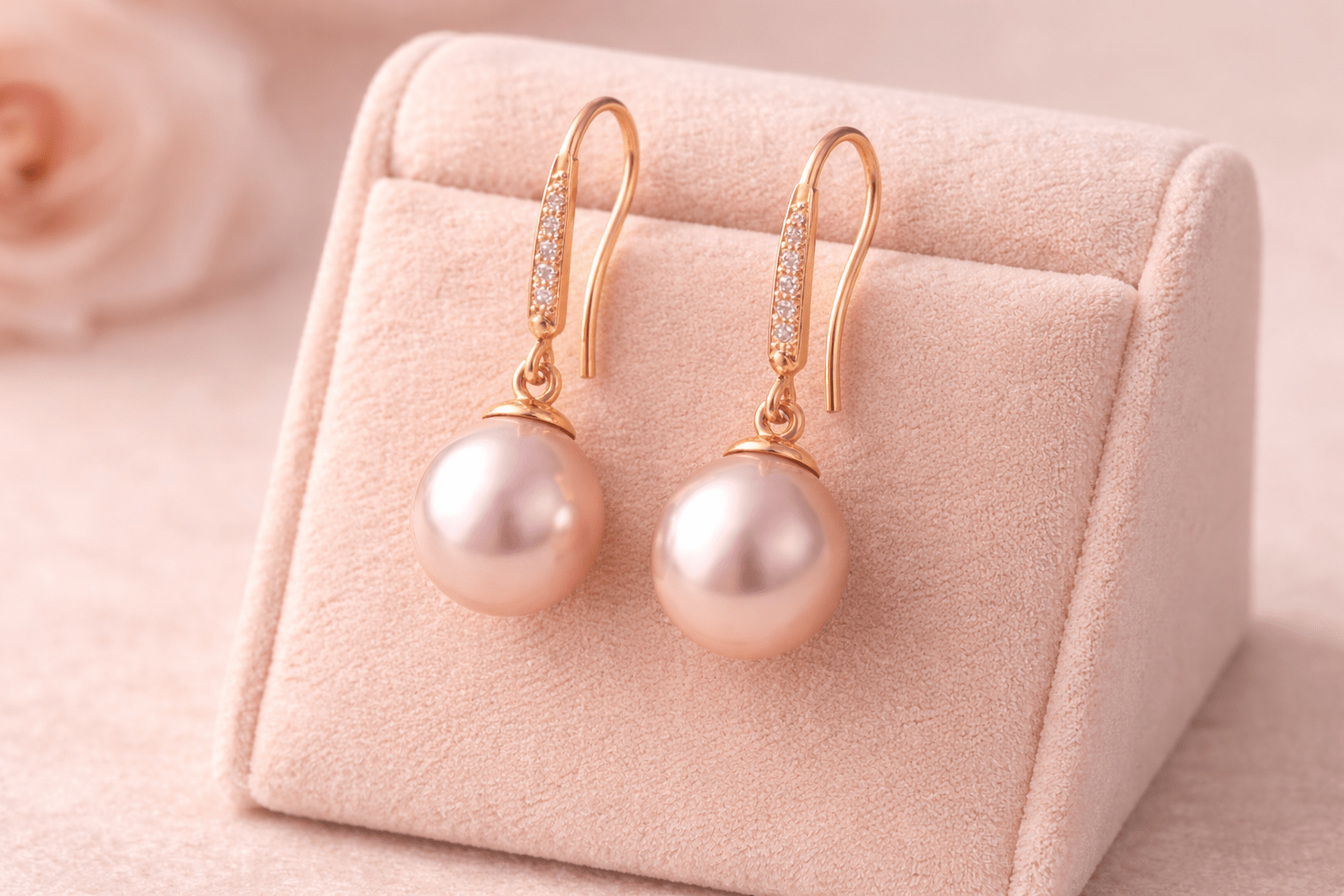 pearlsonly-blog-99-image-3-pearl - Rose Gold Earrings Pearl Romantic Appeal - Pearls Jewelry - pearlsonly
