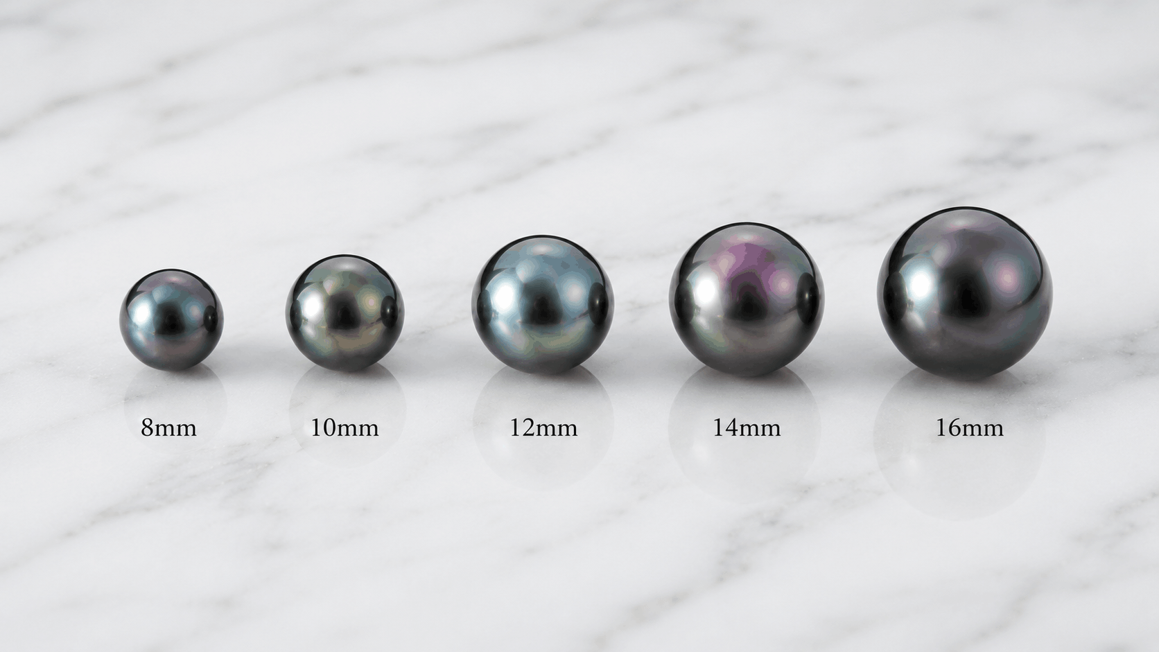 02. Loose Tahitian Pearl Size Guide