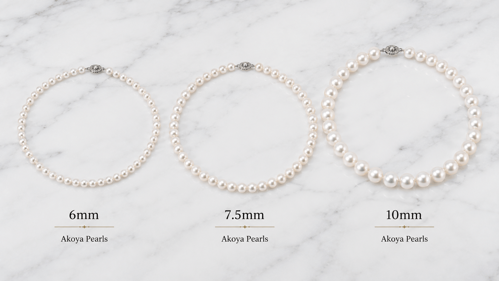 03. Akoya Pearl Necklace Sizes — Finding the Right Fit