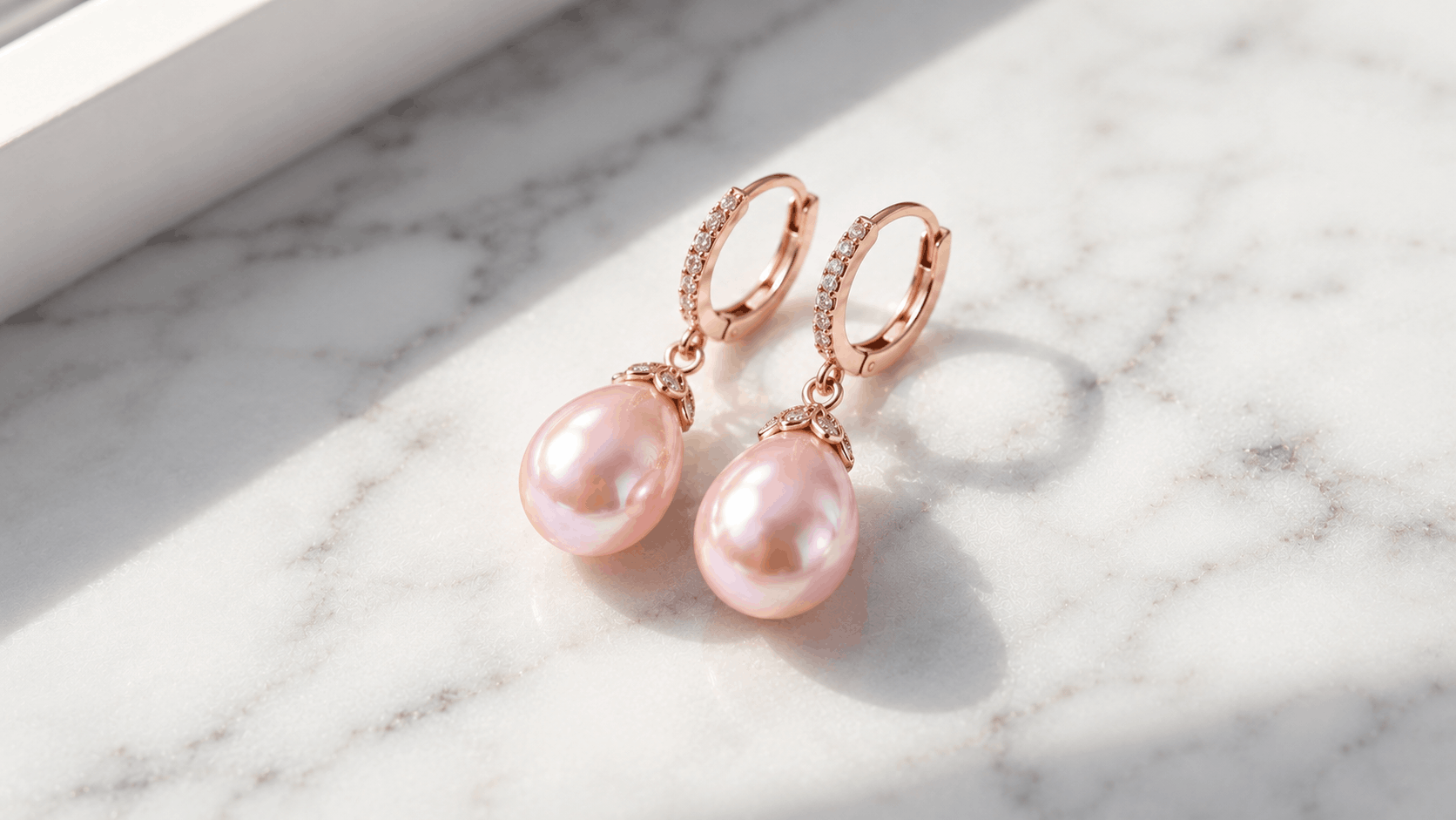 05. Pink Pearl Earrings — Everyday Elegance